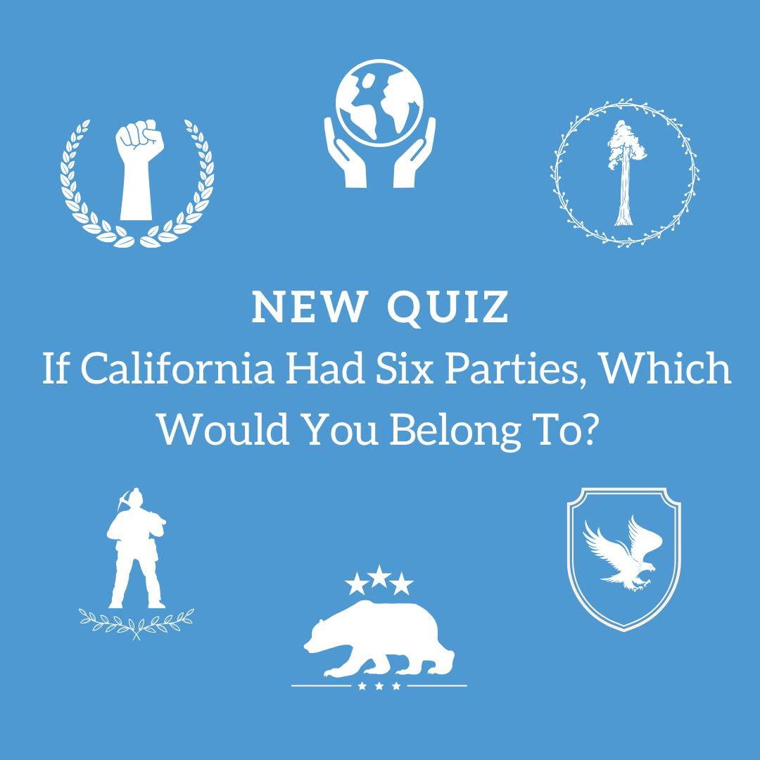 Take our new quiz! If California had six parties, which would you belong to? 

prorepcoalition.org/multiparty-quiz