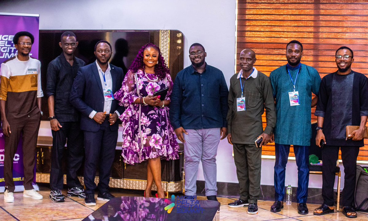 I stood with kings not to outshine, but to light up the room together. Still, you already know… presence is presence.
Grateful to share space, ideas, &amp; vision with brilliant minds at the Niger Delta Digital Summit.
We move as 1 ; digitally, boldly, beautifully.
<a href="/nigerdeltads/">Niger Delta Digital Summit</a>