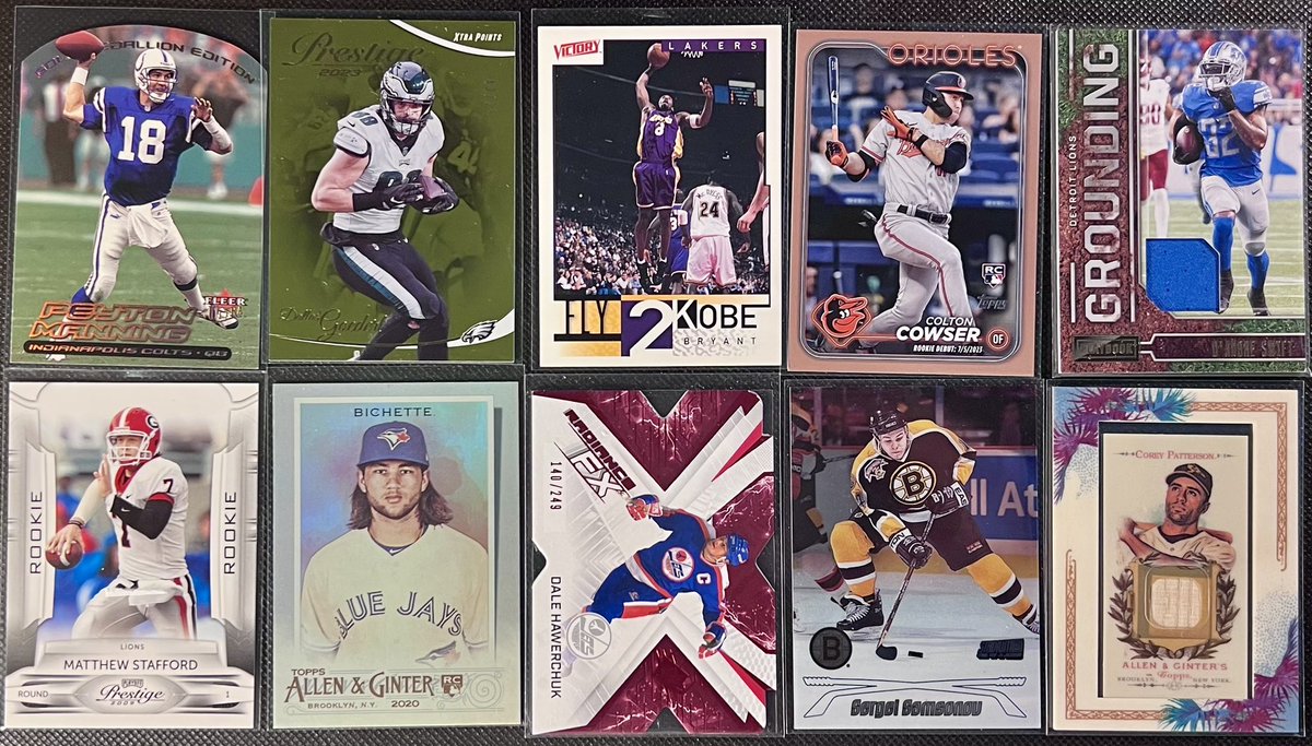 #coolenoughstacks Lot 78

$2 each

Goedert /75
Cowser /2024
Hawerchuk /249
Samsonov /150

Claim by player name

Rules &amp; info in pinned tweet. Stack through Thursday.

#coolenoughstacks