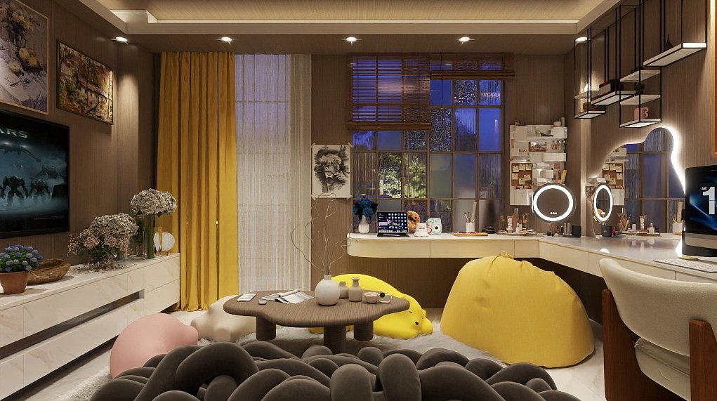 Riri_Rossi's tweet image. 201 ส่วนนั่งเล่นและนอน ที่โดนอีวอนน์รื้อตั้งอต่เพิ่งอยู่ไปอาทิตย์แรก แต่ไม่ต้องห่วงเดี๋ยวรื้ออีก
#แชร์เฮ้าส์แสนกลคนประสาท