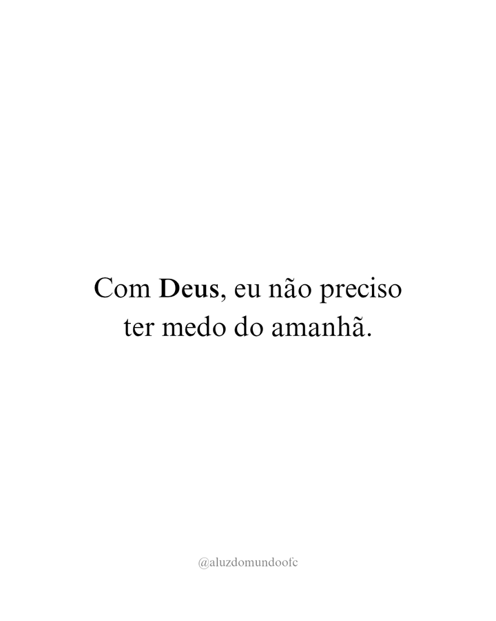 Você crê? Digite: AMÉM!