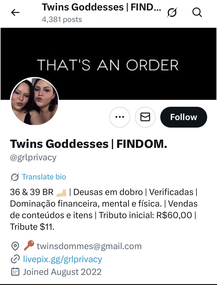 leandrorib37810's tweet photo. Não comprem nada do perfil 
@grlprivacy

Você manda o pix, e o perfil vai te bloquear 

É GOLPE 

#findom
#pezinhos
#submisso 
#pintoawards 
#bdsmِ https://t.co/nSEJk5wYG9