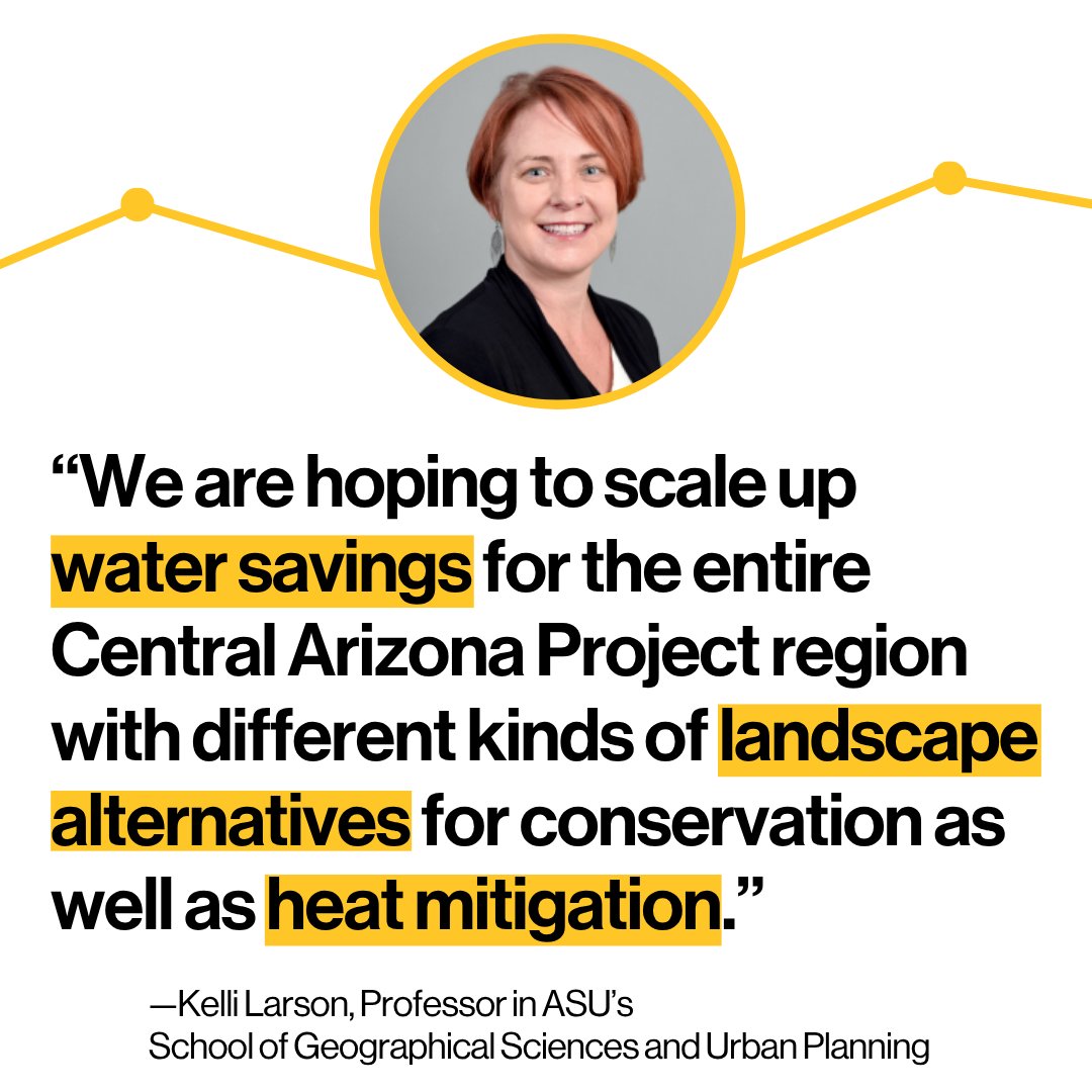 ASU_SGSUP's tweet image. #SGSUP Professors Kelli Larson and Daoqin Tong are working on a tool to help replace nonfunctional turfgrass with sustainable landscaping across Central Arizona. 🌵☀️
They're using spatial data and modeling to assist communities with exploring greener, cooler and more efficient…