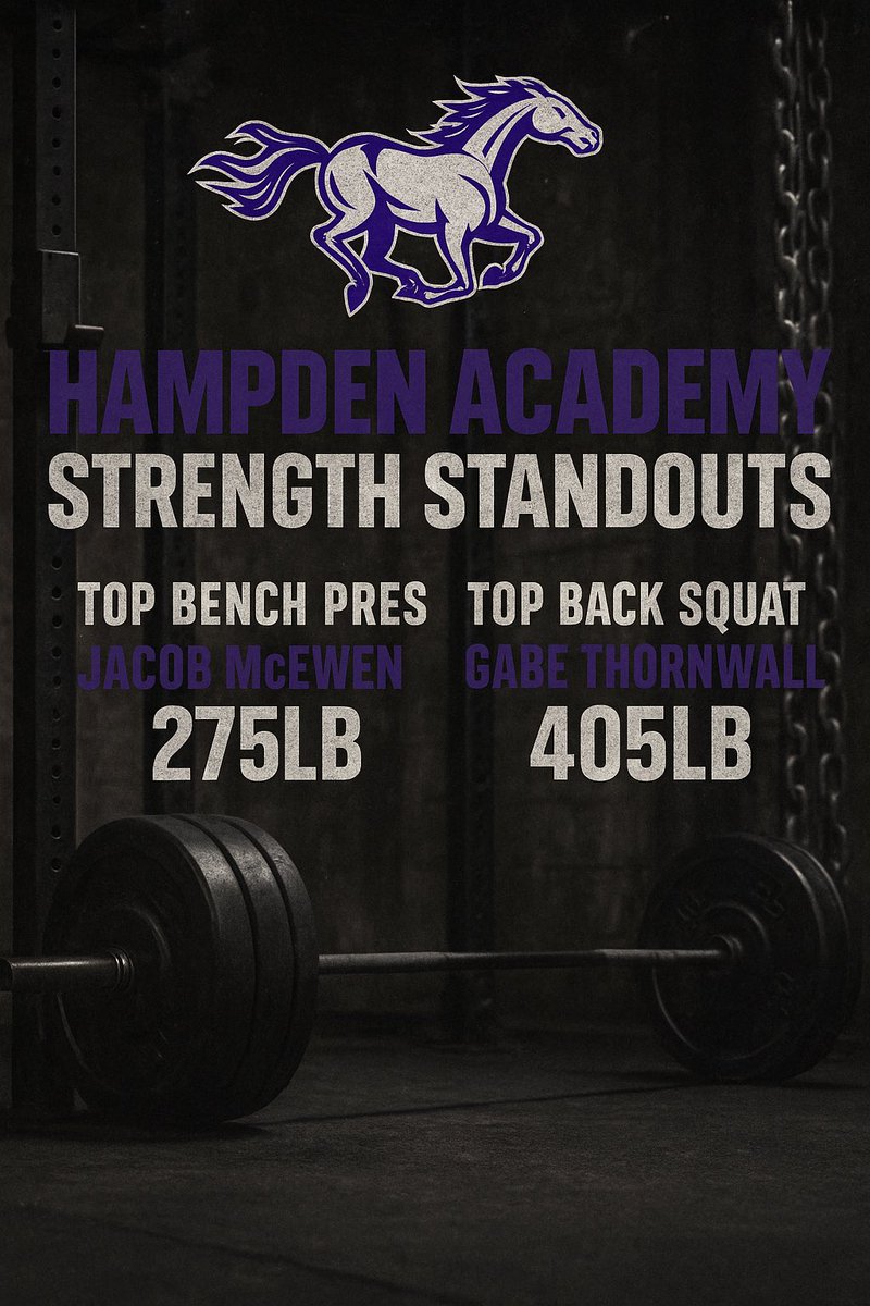 Great week of maxes over at Hampden Academy!! Lots of GREAT lifts!! But we want give out a shout out to these TOP lifters!