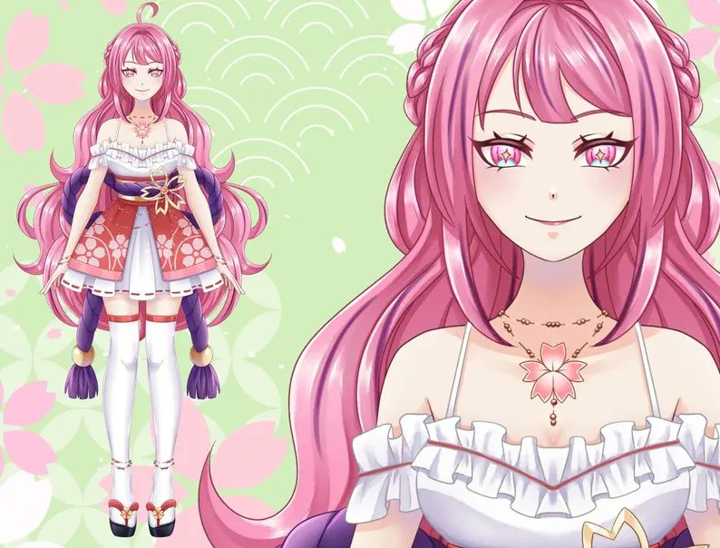 EVtuberx1's tweet photo. "She’s sweet, she’s sassy, and she’s ready to stream 💻🍓 Huge thanks to [@ItsLeslie_ttv] for designing this adorable queen! 👑 #VTuberGirl #2DModel
#ENvtuber       #ENGvtuber https://t.co/58JXiMRHco
