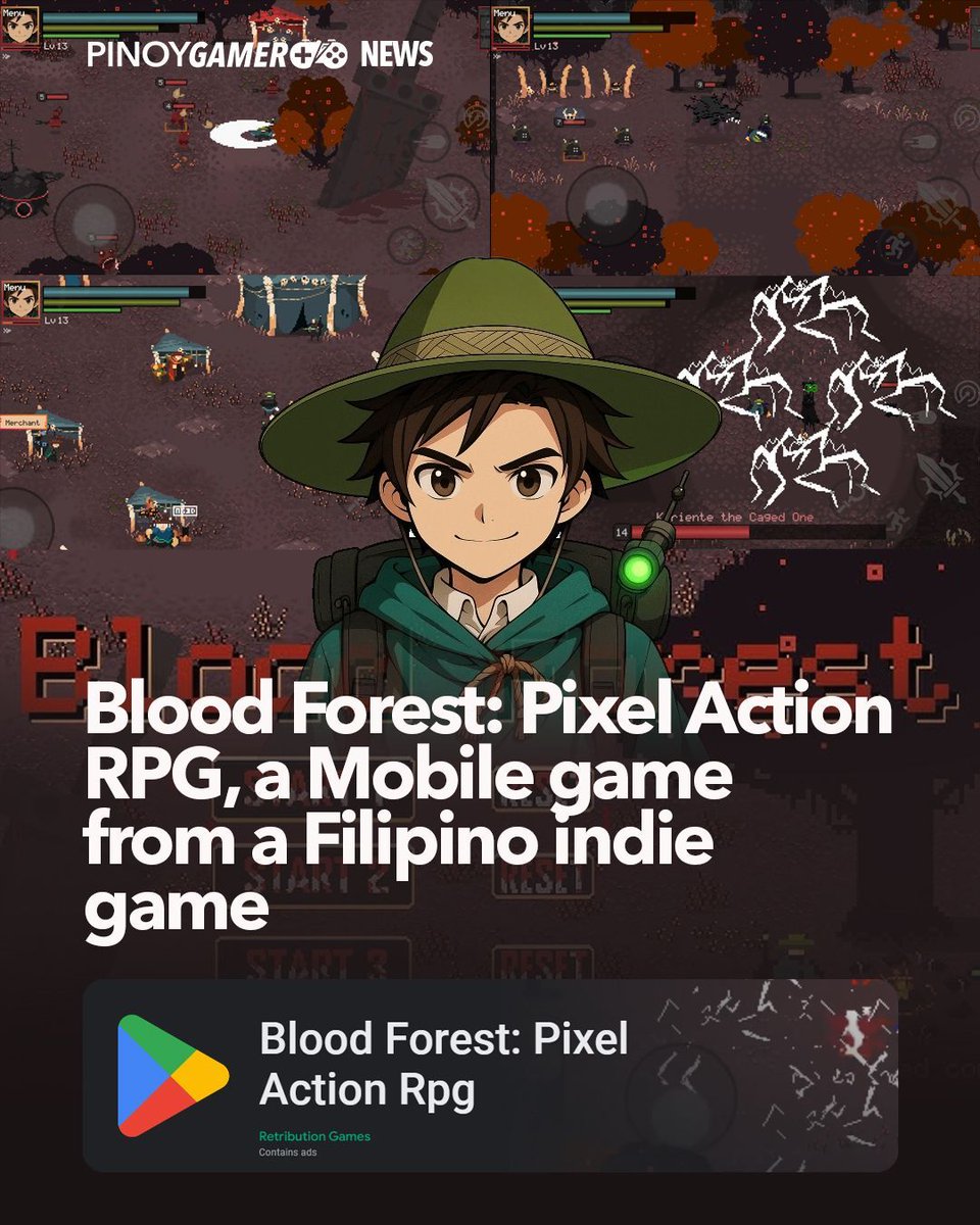 Blood Forest: Pixel Action RPG, a Mobile game from a Filipino indie game 
developer #bloodforst #pixelactionrpg #pinoygamer