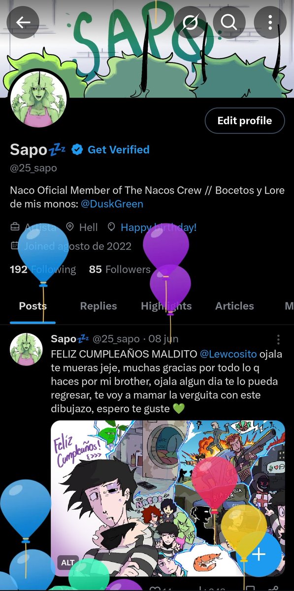 GLOBOS 👻👻 Este dia no uno dibujo espero poder hacer uno pronto pq me gusta dibujar mis cumpleaños 🎂