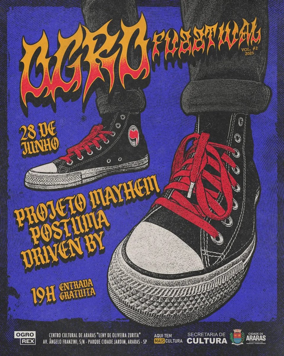 SFPressPR's tweet image. 🔥 A PÓSTUMA aterrissa com a "Pythía Tour 2025" no #OgroFuzztival em Araras/SP neste sábado (28)! Com #DrivenBy e Projeto Mayhem. Entrada gratuita! sanguefrioproducoes.com/n/5527