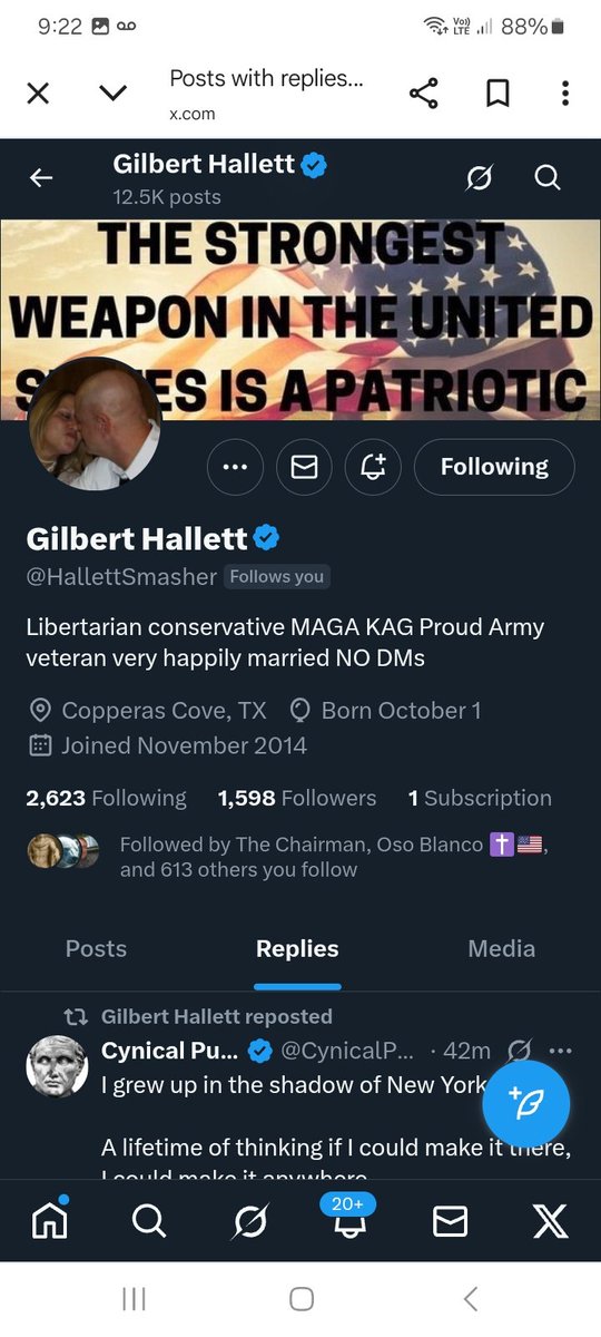 KJW (@hawkesbay69) on Twitter photo Can we boost these two veterans with new friends please give them some support
<a href="/HallettSmasher/">Gilbert Hallett</a>
<a href="/TxJollyRoger/">TXJollyRogerโ ๏ธ</a>
๐ช๐ซถ๐๐๐ฅ๐ฏ๐บ๐ธ๐ซก Can we boost these two veterans with new friends please give them some support
<a href="/HallettSmasher/">Gilbert Hallett</a>
<a href="/TxJollyRoger/">TXJollyRogerโ ๏ธ</a>
๐ช๐ซถ๐๐๐ฅ๐ฏ๐บ๐ธ๐ซก