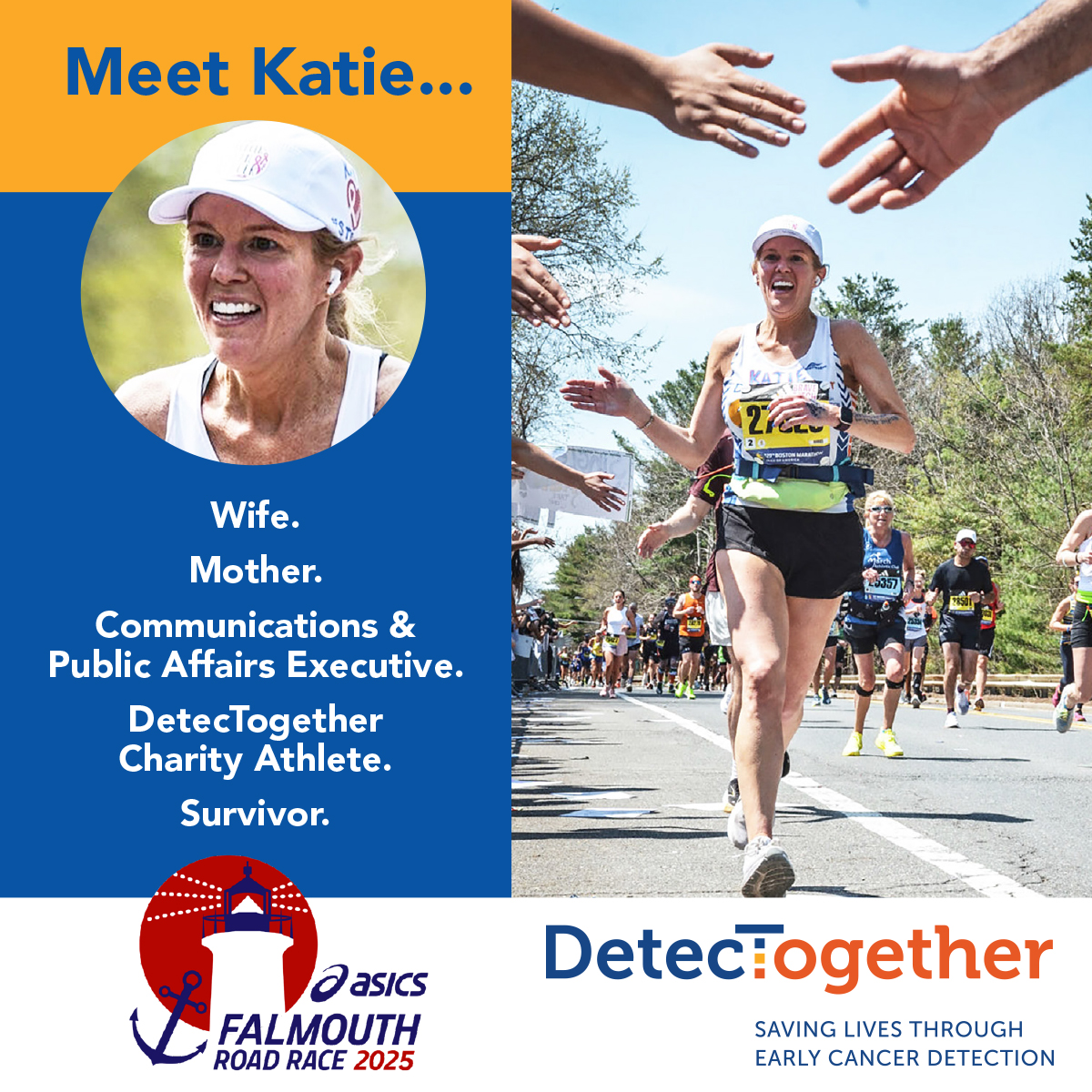 DetecTogether (@detectogether) on Twitter photo Katie is running the ASICS Falmouth Road Race as a DetecTogether Charity Athlete, championing a cause that hits close to homeโearly cancer detection.
๐๐ฎ๐ฉ๐ฉ๐จ๐ซ๐ญ ๐๐๐ญ๐ข๐โ๐ฌ ๐ซ๐ฎ๐ง
๐ qrco.de/Katie_Falmouth
#FalmouthRoadRace #DetecTogether #EarlyDetectionSavesLives Katie is running the ASICS Falmouth Road Race as a DetecTogether Charity Athlete, championing a cause that hits close to homeโearly cancer detection.
๐๐ฎ๐ฉ๐ฉ๐จ๐ซ๐ญ ๐๐๐ญ๐ข๐โ๐ฌ ๐ซ๐ฎ๐ง
๐ qrco.de/Katie_Falmouth
#FalmouthRoadRace #DetecTogether #EarlyDetectionSavesLives