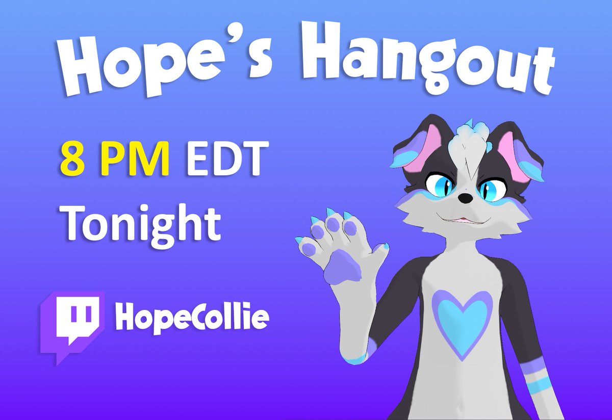 My first stream... I didn't die! 😃

Thanks so much to everyone that showed up.

So... I'm going AGAIN! Tonight @ 8 PM eastern.

Would love to see ya if you're around. 😊💙💜

twitch.tv/hopecollie
