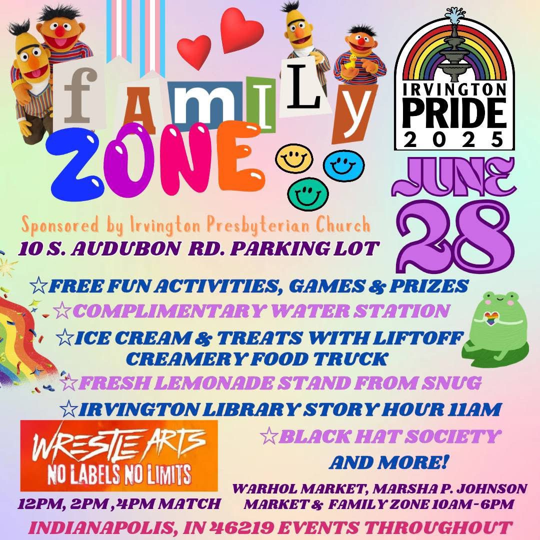 zanepasley's tweet image. Join me at @WrestleArtsIndy’s free events during Irvington Pride this Saturday 6/28 at noon, 2, &amp;amp; 4! It’s gonna slay! (I hope I’m using that term correctly.)
5515 E Washington St, Indianapolis, IN
10 minutes from downtown Indy!