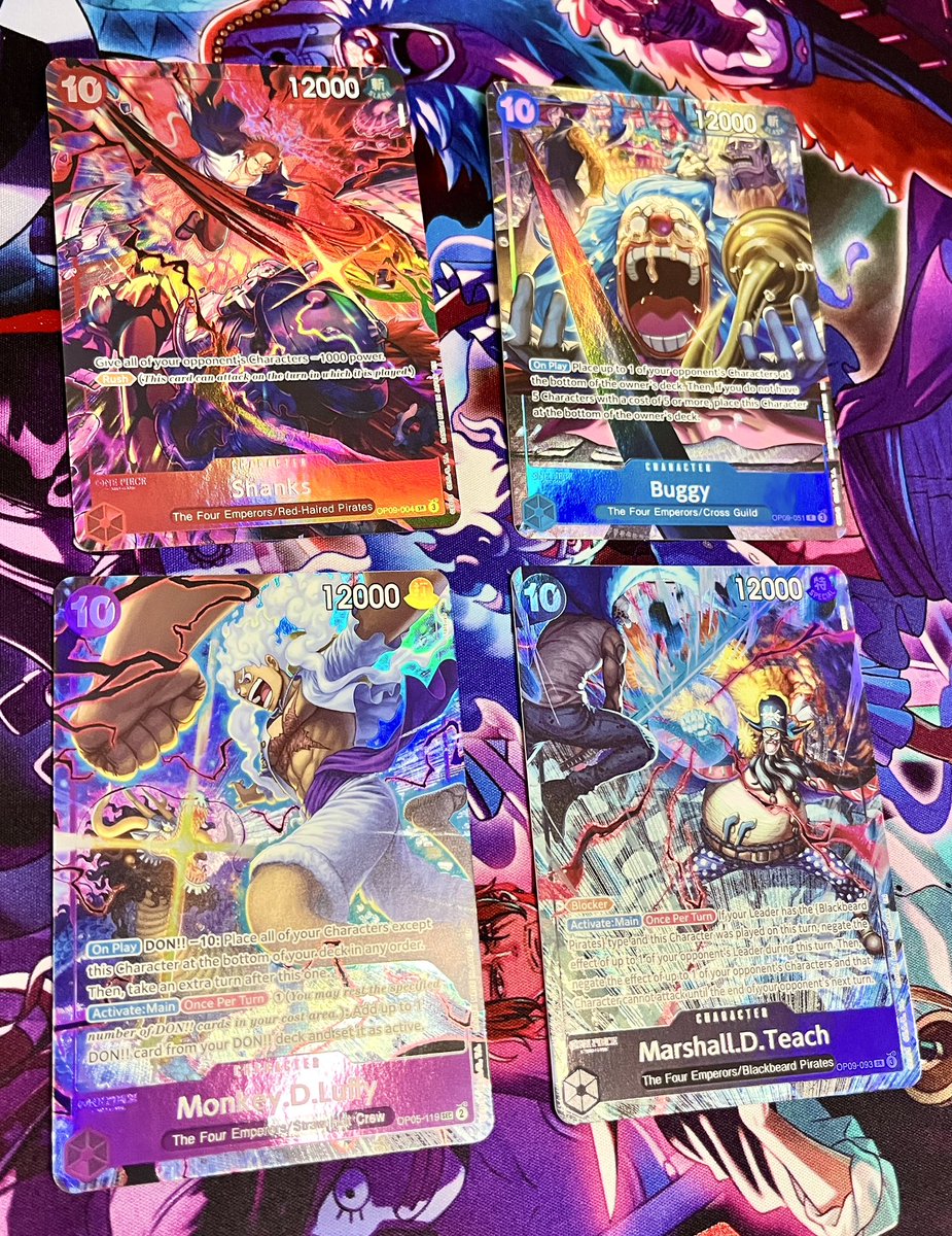 AtrociousJake's tweet photo. Whoever at Bandai had the idea of making the One Piece 2nd Anniversary Four Emperors collection deserves a promotion &amp; raise. 🔥

Individual pics in replies 🤩 https://t.co/mqK5smwvTa
