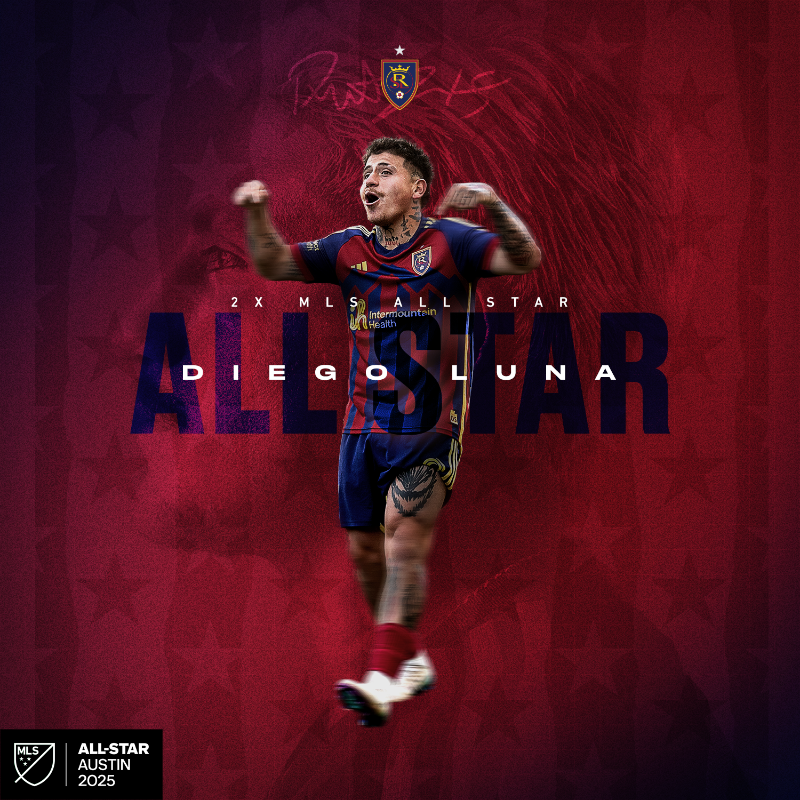 realsaltlake's tweet photo. Keeps makin’ history 

Luna is the youngest RSL player to make back-to-back @MLS All-Star teams 🤩