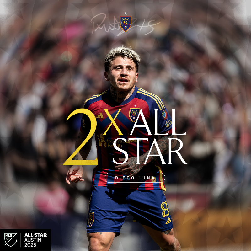 realsaltlake's tweet photo. Keeps makin’ history 

Luna is the youngest RSL player to make back-to-back @MLS All-Star teams 🤩