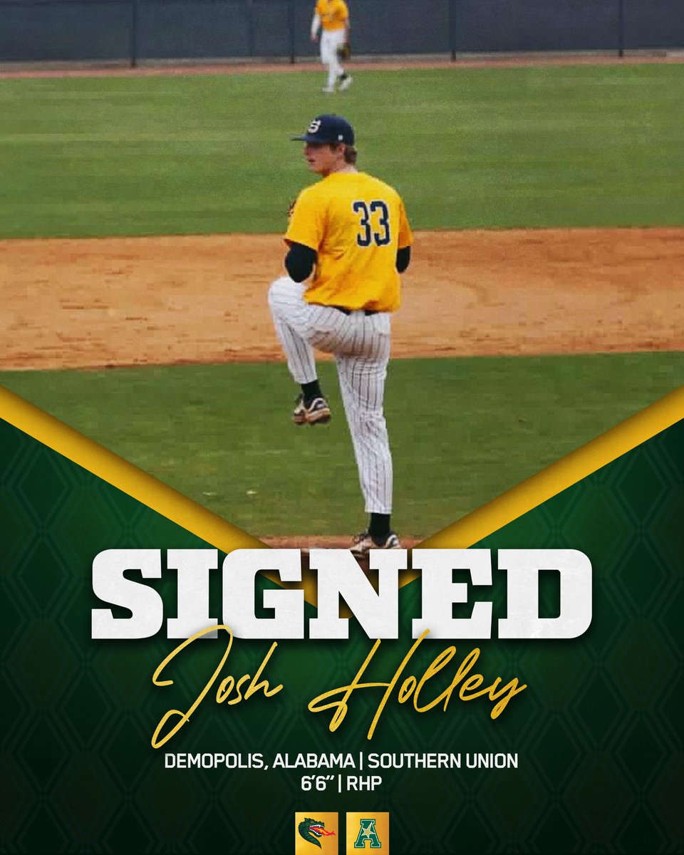 UAB_Baseball's tweet photo. Another talented juco arm is headed to Birmingham!

In his two seasons at Southern Union, Holley recorded a 3.14 ERA with 49 K in 48.2 innings.

Welcome to the Magic City, @jholley_2005! https://t.co/YbKKmYOCwC