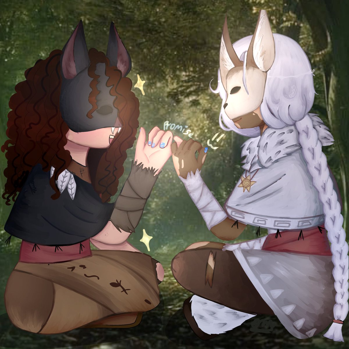 cemeteryr0sez's tweet photo. very late but an artwork of me and friends larksona that they created! Working on a fanfic this is based on currently!! ( Adette / right belongs to me, Violeta / left belongs to my friend ! )

#Yaelokre #colesresponse #meadowlark https://t.co/kMUrM1YAu9