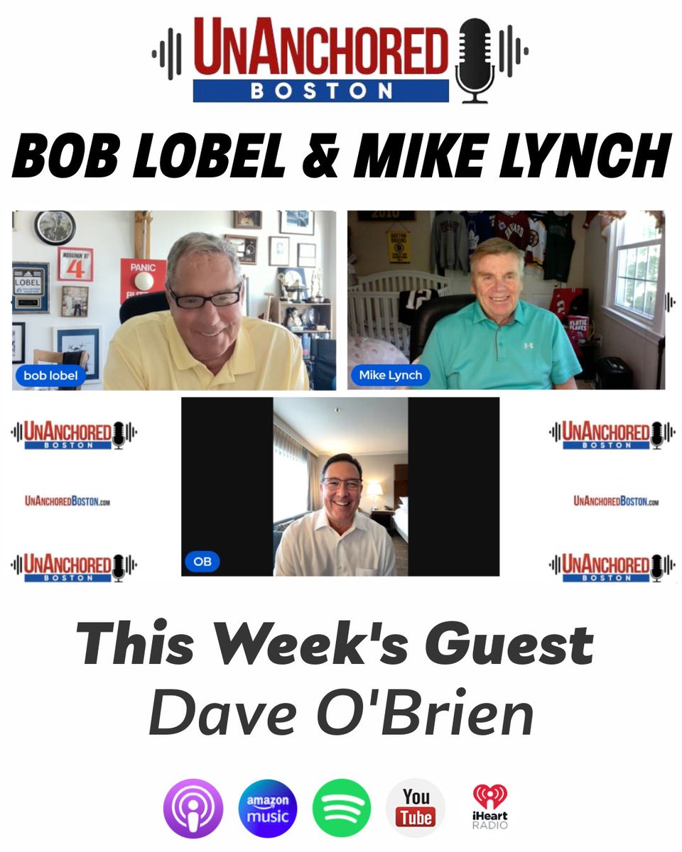 Dave O’Brien is this week’s guest on UnAnchored Boston with Bob Lobel and Mike Lynch! Join as the three talk Sox, stories from the booth, and what it’s like calling games at Fenway. Don’t miss this one!

Watch or listen now wherever you get your podcasts - links at