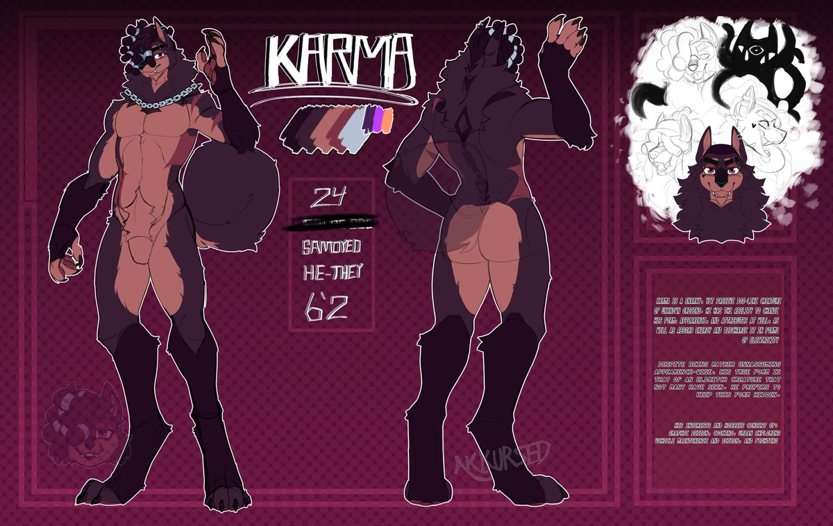 COMPLETED REF SHEET RAAAAAAAH

#furryartist #furry #furryartworks