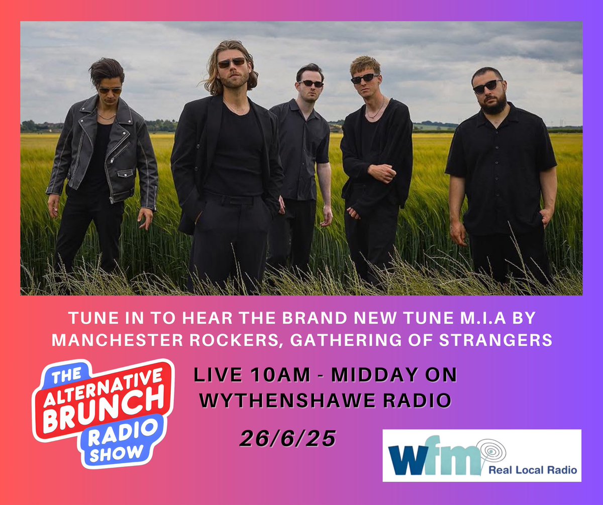 Tune in to WFM 97.2 on Thursday morning between 10AM &amp; Midday to hear the brand new tune M.I.A by Manchester <a href="/GOSofficial_/">Gathering of Strangers</a> 

97.2FM/DAB/Ask your smart speaker to play Wythenshawe FM Radio  Or listen here wfmradio.org/listen

Keep
On
Keeping 
On