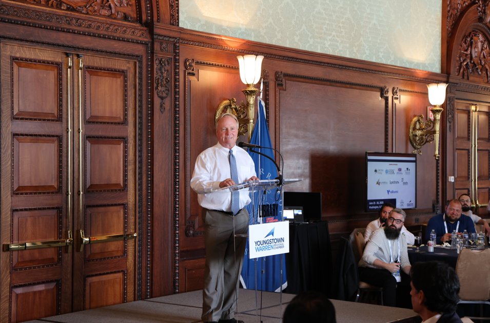 RepDaveJoyce's tweet image. I was happy to speak at the @ywchamber Washington, D.C. Fly-In, where I had the opportunity to meet with business leaders and local officials from the Mahoning Valley. Together, we discussed bringing federal dollars back to the district, as well as setting up the region for…