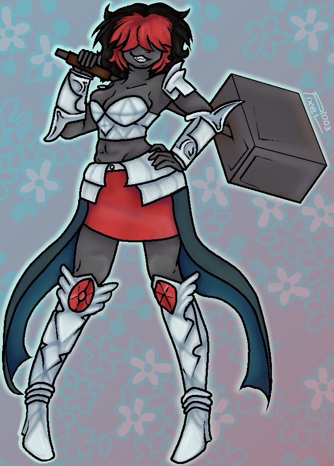Pixel100304's tweet image. I feel like she needed some type of 'armor' even if most of her vitals are visible anyways...