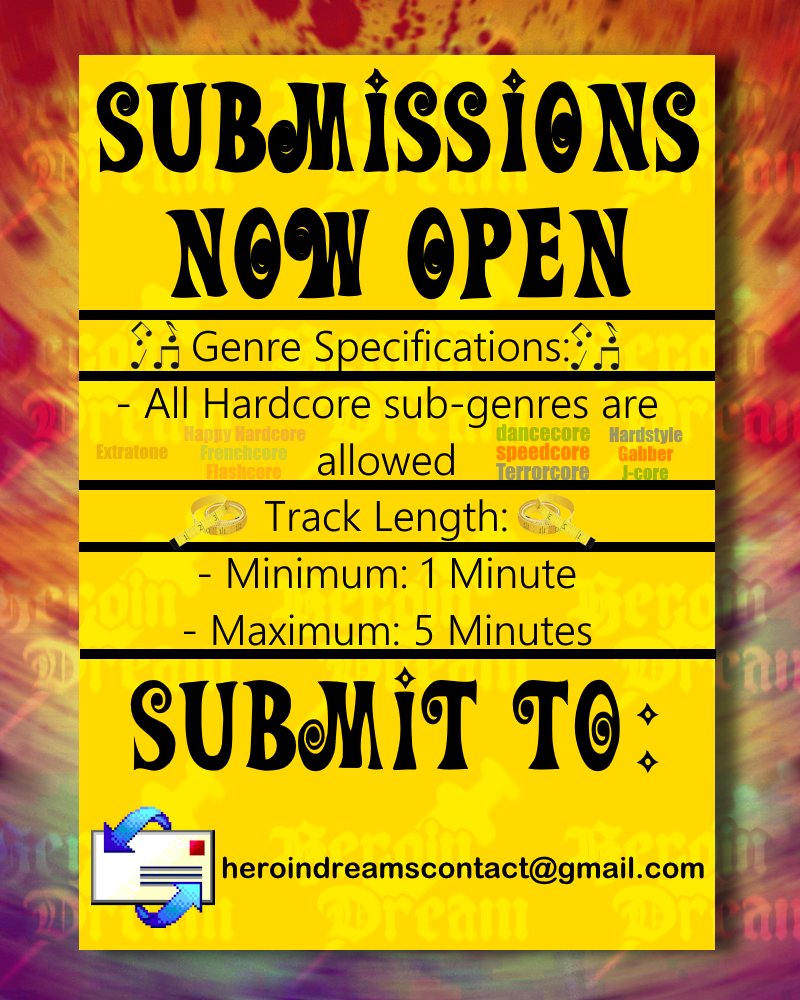 HeroinDreamHD's tweet image. Happy to announce heroin dreams first comp :) submit if you're interested, join the discord for more info :D
discord.gg/TWzUmmZezJ