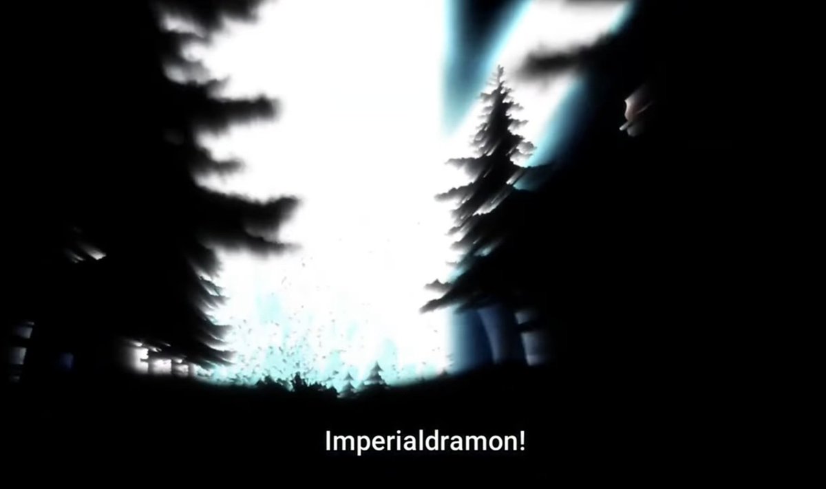 KotW94's tweet image. *Paildramon evoluciona a Imperialdramon*
Mientras tanto los habitantes de un castillo Random que no tenían nada que ver: ...