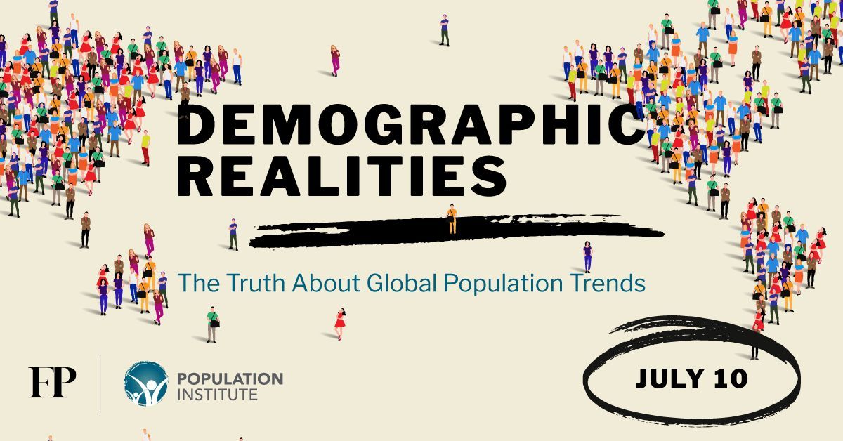 What’s driving global population trends, and what’s at stake? On July 10th, join FP and @popinstitute for a timely virtual dialogue in advance of #WorldPopulationDay. Register now. foreignpolicy.com/events/demogra…