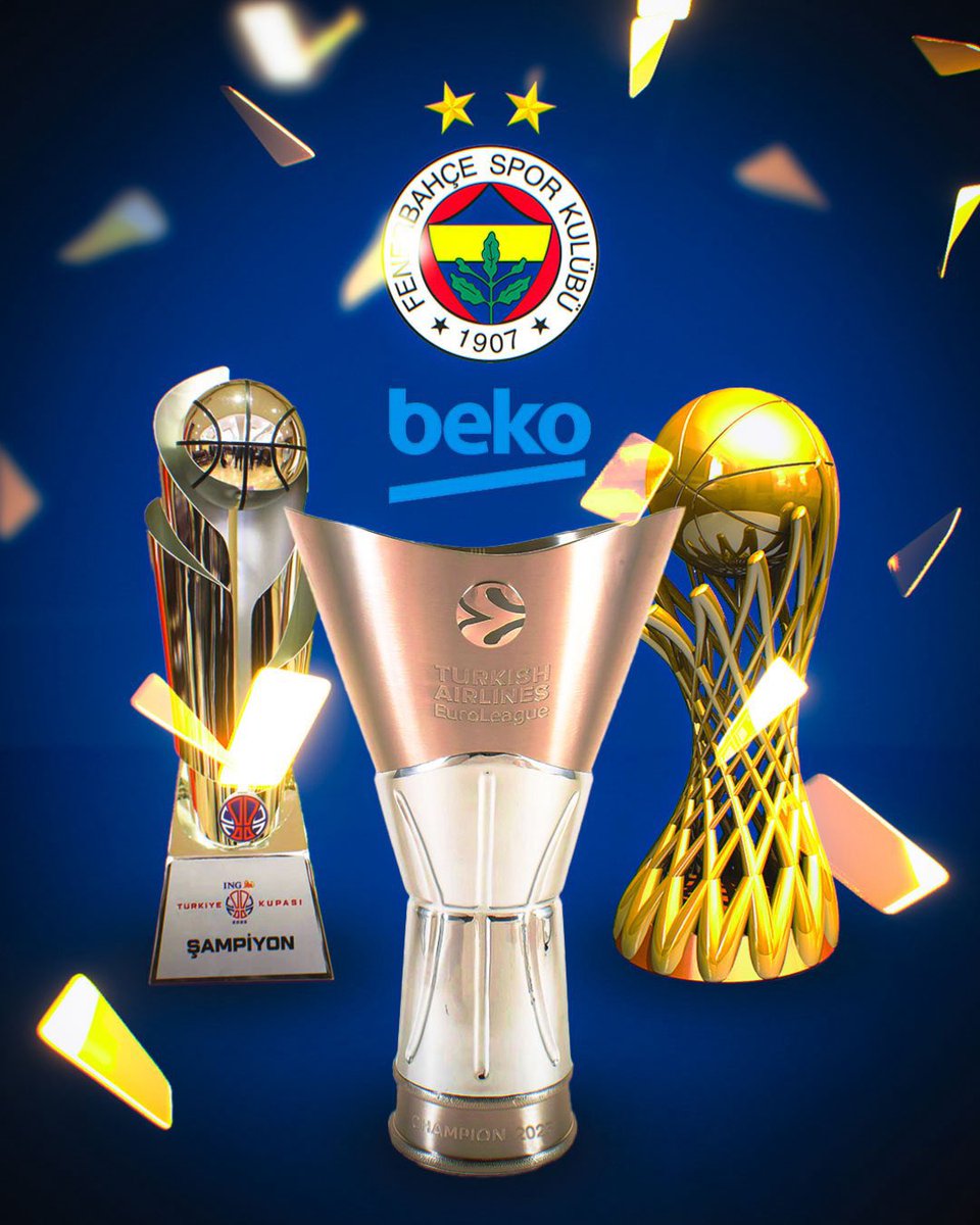 🏆🏆🏆
3 kupa, 1 takım, sıfır rakip..

Bir sezona üç kupa sığdırmak herkesin harcı değil..

Ama biz herkes değiliz.
Biz Fenerbahçe’yiz.

Oyun başka, seviye başka, takım bambaşka.

Sadece kupa değil, yürek de koyduk.

Sadece sayı değil, karakter de koyduk.

Sadece tarih değil, iz