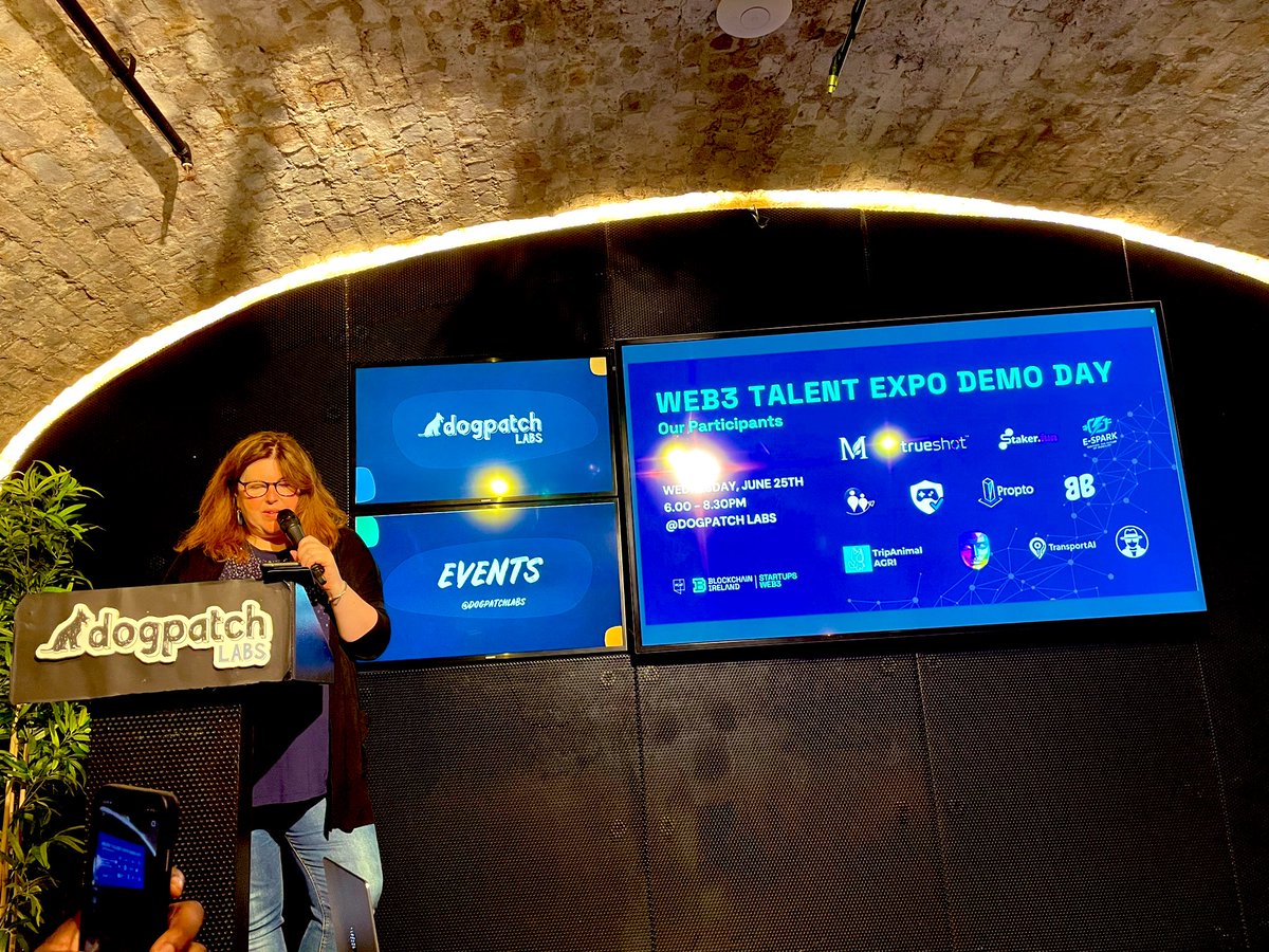 🚀 Had an amazing time showcasing <a href="/mintyield/">MintYield 🍃</a> 🍃 powered by <a href="/superteamIE/">Superteam Ireland</a> tonight at <a href="/dogpatchlabs/">Dogpatch Labs</a> with <a href="/BlockIreland/">Blockchain Ireland</a> alongside 11 incredible projects — from prototypes to live solutions!

Huge thanks to <a href="/fidgettwidget/">Fiona Delaney</a> 🙌🏽