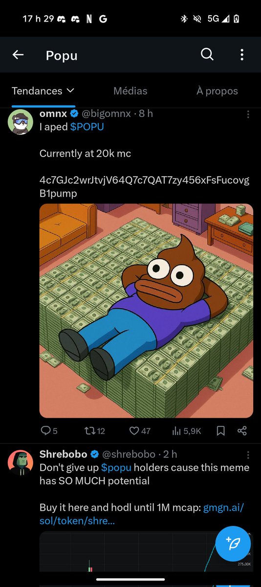 jmbourque23's tweet photo. # $POPU MC 50k get in this is going to be in the millions #memecoin1000x #july2025 #bullishcoin https://t.co/hHD9bnYdI3