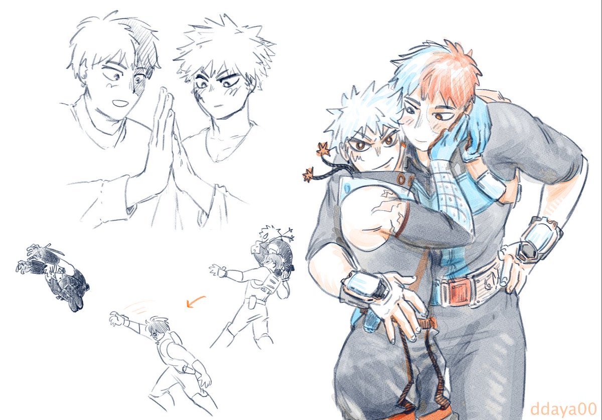 don't tell me this size difference isnt canon, i have already sent a scouting report on shouto to the lakers #tdbk