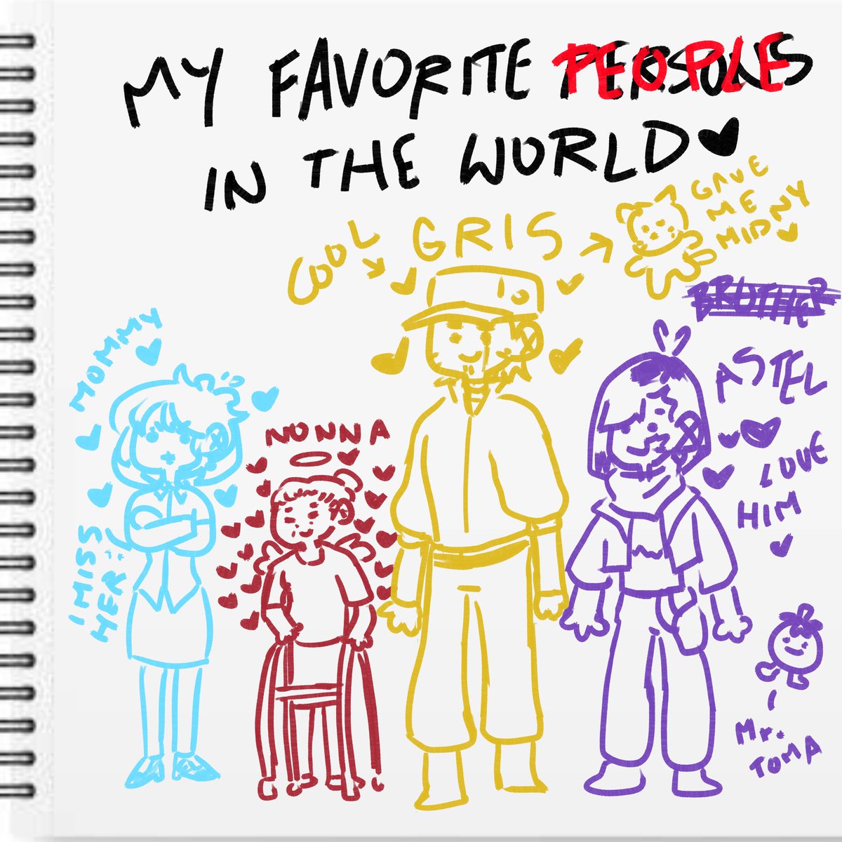 I decided to make Adamas diary/sketchbook to show more about this cutie. I’ll be adding more drawings later :&gt;

He’s still learning grammar and how to draw, be nice to him

#gachiakutaoc #gachioc