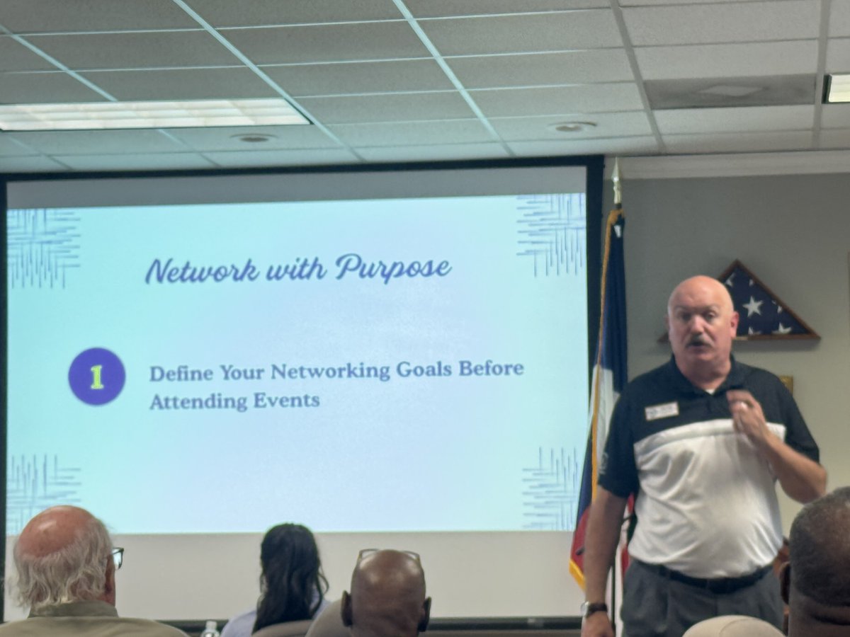 Thank you, Tim Culp, President of the Texas City-La Marque Chamber of Commerce for teaching small business owners and entrepreneurs to build meaningful partnerships and expand their reach by networking!

#smallbusinessowner #entreprenuer #sbdc #texascitytx #networking