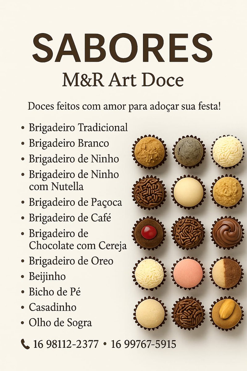 IeqLuciana67's tweet image. #festapower #docinhos #brigadeiro