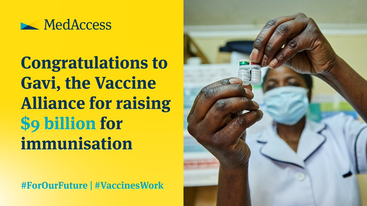 💉Positive news from @Gavi — $9 billion raised to protect the health of children around the world through immunisation! 

👏Congratulations to everyone who made this possible. The positive impact will be felt for generations. ✨

#ForOurFuture | #VaccinesWork | #GlobalHealth