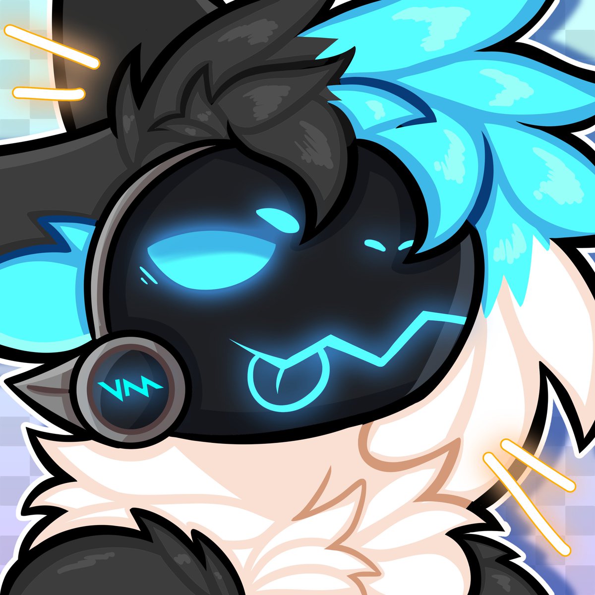 Protogen icon for <a href="/VM_PROTO/">VM Proto</a> 💙

I absolutely adored making this one!!! 🥺

- 💛