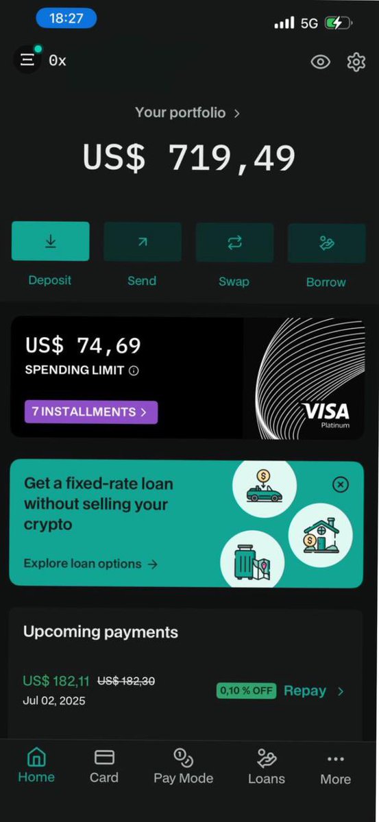 Gabriel Gruber 𝚵 (@gabrielgruber) on Twitter photo A new global financial system, built onchain: transparent, low-cost, and easy to use is here!
Today we launch Exa Loans & Swaps for beta testers 🧪
Public release next Tuesday at <a href="/EthCC/">EthCC - Ethereum Community Conference</a> 🚀 A new global financial system, built onchain: transparent, low-cost, and easy to use is here!
Today we launch Exa Loans & Swaps for beta testers 🧪
Public release next Tuesday at <a href="/EthCC/">EthCC - Ethereum Community Conference</a> 🚀