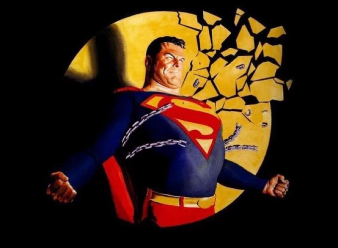 #superman with reference
