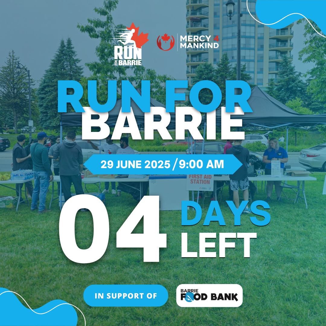 RunForBarrie's tweet image. 04 Days to Go!

Barrie—let’s do this!

Join us June 29 at 9 AM for RUN FOR BARRIE and support the Barrie Food Bank!

Run with purpose. Make it count.

Register now: raceroster.com/events/2025/98…

#runforbarrie #mercy4mankind #Barrie