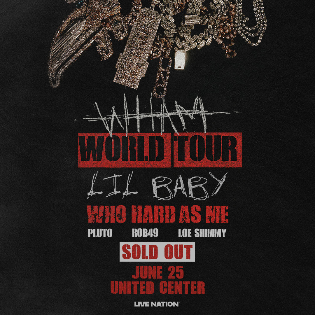 If you got a ticket… you’re one of the lucky ones. WHAM World Tour SOLD OUT in Chicago — see you tonight 🖤 #WHAMWorldTour <a href="/whamcbfw4/">Lil Baby</a>