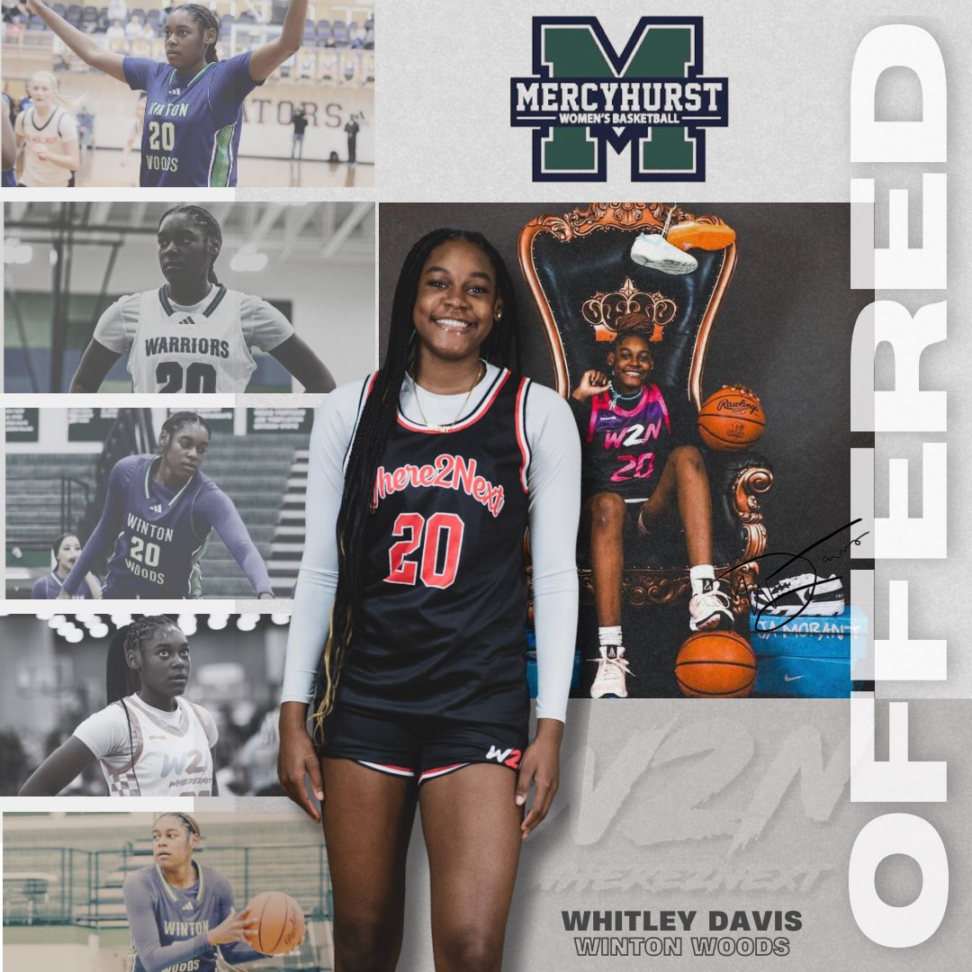 Whitley Davis (@whitley34845381) on Twitter photo After a great conversation with <a href="/CoachErinMills/">Erin Mills</a> I am blessed to receive an offer from <a href="/HurstWBB/">Mercyhurst Women's Basketball</a> !!
<a href="/WW_GBB/">Winton Woods GBB</a> <a href="/W2N_WBB/">WHERE2NEXT</a> After a great conversation with <a href="/CoachErinMills/">Erin Mills</a> I am blessed to receive an offer from <a href="/HurstWBB/">Mercyhurst Women's Basketball</a> !!
<a href="/WW_GBB/">Winton Woods GBB</a> <a href="/W2N_WBB/">WHERE2NEXT</a>