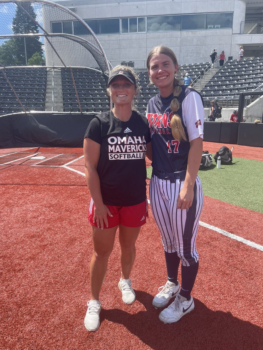 Reagan May (@reagan17may) on Twitter photo I had an excellent time at the <a href="/OmahaSB/">Omaha Softball</a> camp today! These coaches were so informative and friendly. First time in state of Nebraska as well, and I love it.
And of course pics of myself and <a href="/Jen_Daro/">Jen Brauer</a> <a href="/coach_heard/">Mike Heard</a> ! I had an excellent time at the <a href="/OmahaSB/">Omaha Softball</a> camp today! These coaches were so informative and friendly. First time in state of Nebraska as well, and I love it.
And of course pics of myself and <a href="/Jen_Daro/">Jen Brauer</a> <a href="/coach_heard/">Mike Heard</a> !