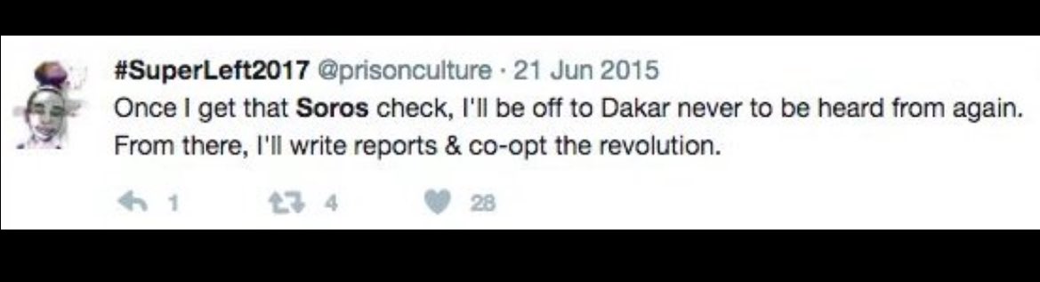 Ha, never went off to Dakar tho did she?