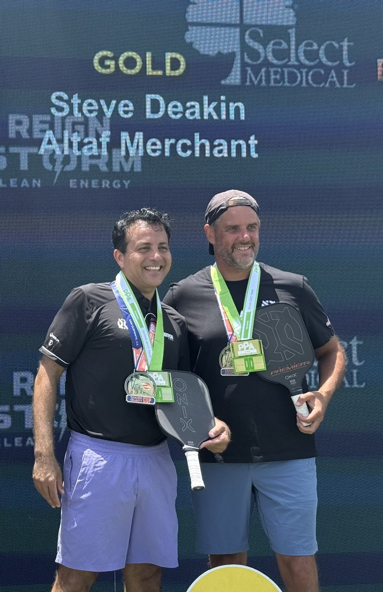 deakin_steve's tweet image. Orange County success. Senior Gold with my two buddies in the Humana PPA Senior Open
