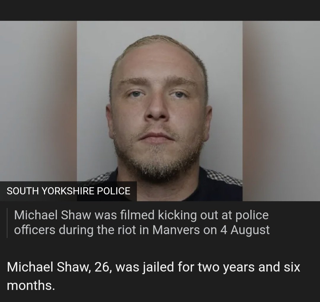 Gundersonguy's tweet image. Several of the racist rioters at Manvers in August have already been released from jail, as evidenced by their Facebook activity. And at least 1 of them is clearly showing he hasn't learnt a thing from that experience. #Manvers #RotherhamRiot