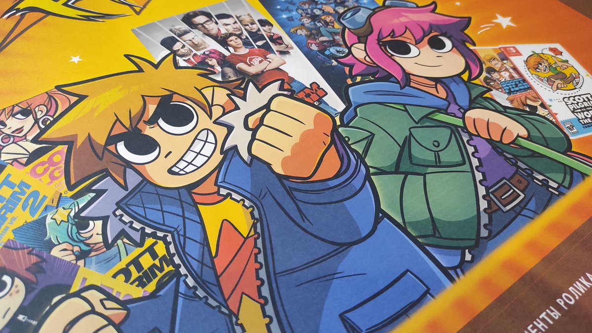 SharleneHopes's tweet image. I finished my project on Scott Pilgrim and printed it out in large format for presentation.
I will show it soon at the exam