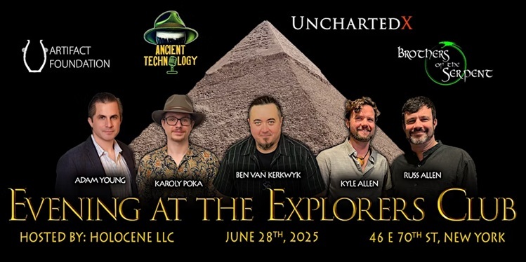 UnchartedX1's tweet image. If you're in the New York area this weekend, come join us for a discussion on Ancient Egyptian precision artifacts at the Explorer's Club on the 28th!
We'll be unveiling some world-first results from scanning artifacts like precision stone boxes, talking vases extensively, and…