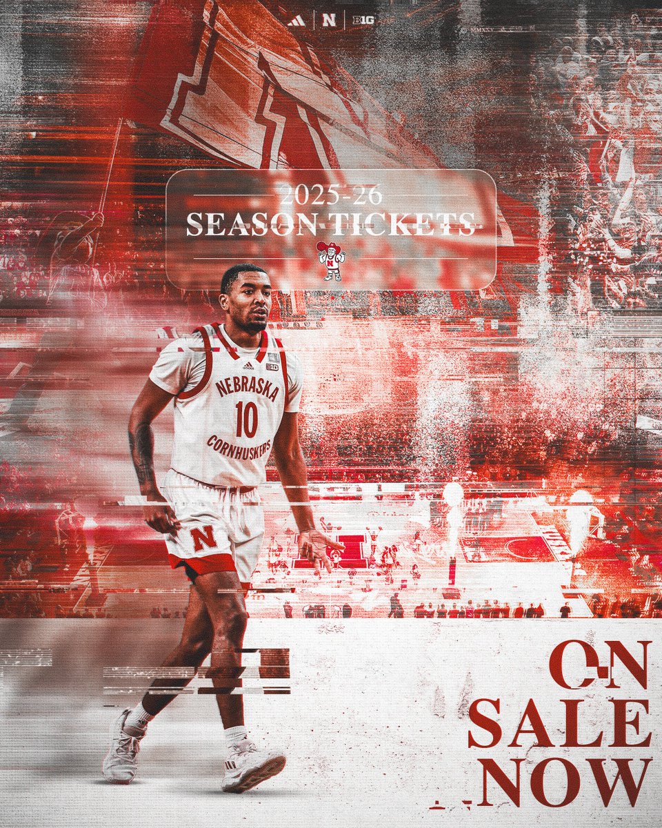 Spend your season with The Big Red. 🔒

2025-26 Season tickets are on sale now!

🎟️ go.unl.edu/qg59
